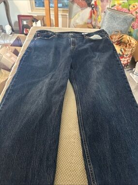 GAP Women Straight Leg Jeans Dark Blue